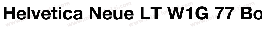 Helvetica Neue LT W1G 77 Bold conde字体转换